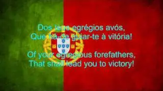 Portugal National Anthem English lyrics