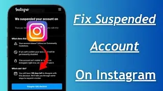 How to Activate Suspended Instagram Account / 2024