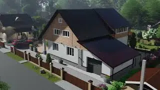 Дизайн фасадов  дома из кирпича