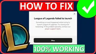 How To Fix League of Legends Failed To Launch Error After Vanguard Update (2024)