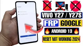 VIVO Y27 FRP Bypass Android 13 | VIVO V2249/V3202 Google Bypass Without PC 2024 | Y27 FRP Bypass |