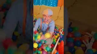 Blippi JUMPS IN THE BIGGEST BALL PIT Countdown! #shorts #blippi