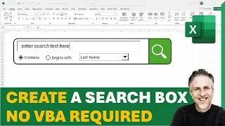 How to Build a Search Bar in Excel | Search Box Template with Contains & Begins With Options