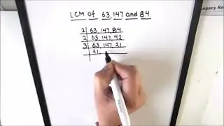 How to find LCM of 63 147 and 84 / Finding lcm of 63 147 & 84 by prime factorization/how to find lcm