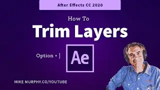After Effects: How To Trim Layers (Keyboard Shortcut)