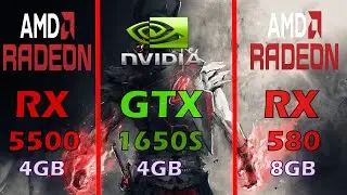 RX 5500 vs GTX 1650 SUPER vs RX 580 | Gaming Benchmark |