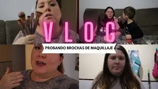 PROBANDO BROCHAS de MAQUILLAJE// vlogs diarios