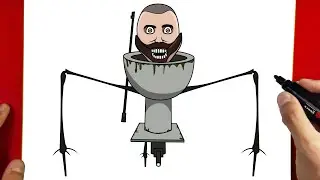 How to Draw Spider Skibidi Toilet