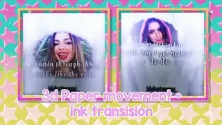 3d paper movement+ink transision tutorials | on Alight motion