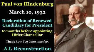 Paul von Hindenburg - In English AI reconstruction