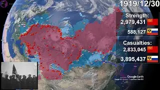 Russian Civil War with units using Google Earth