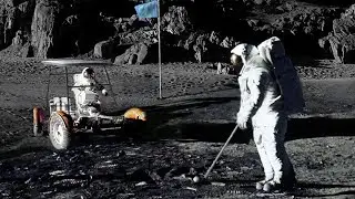 Real Video of NASA Apollo Astronauts Playing Golf on the Moon