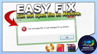 How to Fix - Couldnt unzip. It said: "The file can not be opened as an archive [zip]. Not an archive