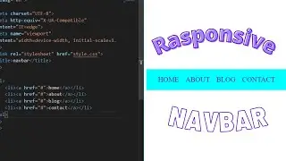 how to create navbar using html and css #Navbar #Free_UniCode