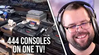 Man Connects 444 Games Consoles To One Display