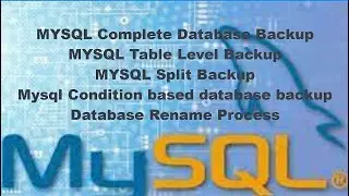 Mysql Database Backup and Restore part - 1| Mysql Database Backup and Restore cmd| Mysql Tutorial