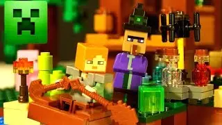Lego Minecraft The Witch Hut 21133 Review and Stop Motion
