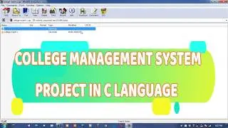 c projects with source code || college management system project in c language