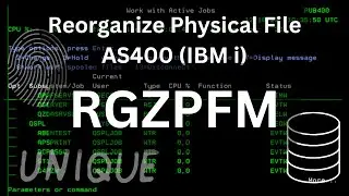 RGZPFM – AS400 (IBM i) - Reorganize Physical File Member | AS400 Tutorial for Beginners