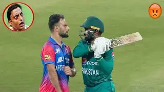 Asif Ali vs Fareed Ahmad High Voltage Fight in Pak vs Afg Asia Cup 2022