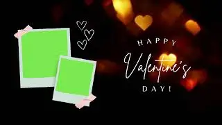 Happy Valentine's day greetings green screen animation (SMW)