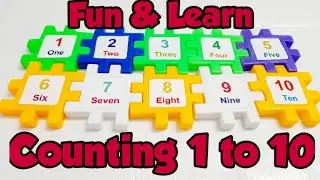 Learn numbers 1 to 10 in English | Learn counting 1 to 10 with colorful blocks | Recognize numbers