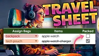 How to Build that Viral Travel Checklist in Google Sheets (With UPGRADES)