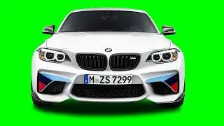 BMW Car is coming face to face Green Screen Copyright Free