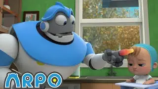 ROBODOCs RED FINGER | | ARPO | Educational Kids Videos | Moonbug Kids