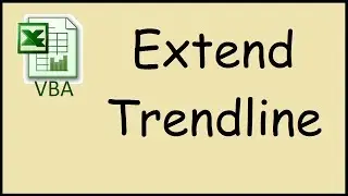 How to extend the trendline in Excel