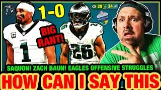 😃SAQUON TAKES OFF! HURTS STRUGGLES *BIG RANT* ZACH BAUN IS GOLD! FANGIOS DEFENSE! EAGLES VS PACKERS!