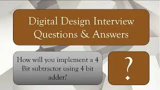 Question Adder as a Subtractor