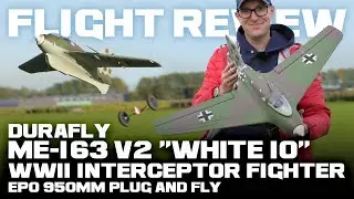 Durafly (PNF) Me-163 V2 "White 10" WWII Interceptor Fighter EPO 950mm - Flight Review