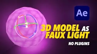 Use True 3D Model as FAUX Light | After Effects 2024.1 Quick Tip Tutorial