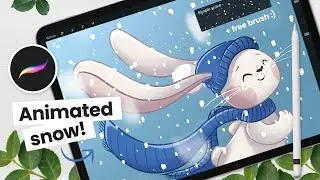 How To Animate Snow In Procreate