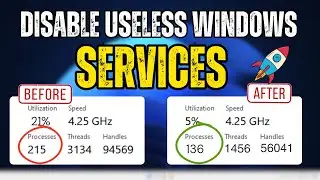 Disable THESE 24 Useless SERVICES NOW for Less CPU and RAM Usage in Windows 10/11