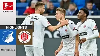 TSG Hoffenheim -  FC St. Pauli | 0:2 | Zusammenfassung | Bundesliga 2024-25