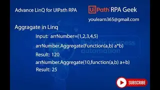 rpa uipath aggregate linq