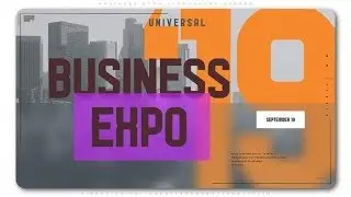 After Effects Template: Business Expo Typography Opener