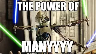 Grievous shows Obi-Wan the POWER OF MANY