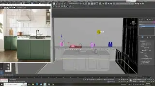 3DsMax Tutorials, Learn 3D Modeling a Designer Kitchen from Scratch in 3dsmax ( Part 5)