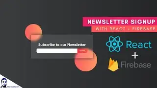 Newsletter signup with React and Firebase | Glassmorphism UI | Beginner React Project