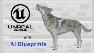 Medhue Wolf with AI in Unreal Engine!!