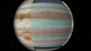 Jupiters Colorful Cloud Bands Studied by Spacecraft