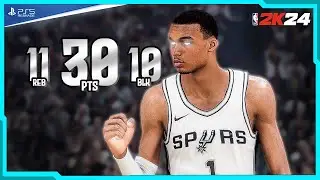 INSANE First TRIPLE DOUBLE of Victor Wembanyama  | Simulation