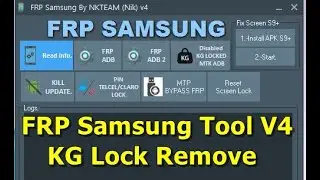 FRP Samsung Tool V4 by NKTEAM KG Lock Remove MTP Tool एफआरपी सैमसंग टूल केजी लॉक एमटीपी टूल निकालें