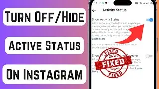 How to Turn Off/Hide Active Status on Instagram (2023)