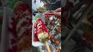 Would you give it a shot!? #streetcorn #corn #mexico #hotdoritos #hotcheetos #spicey #cornkid #food