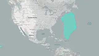 The size of Greenland, compared to the USA