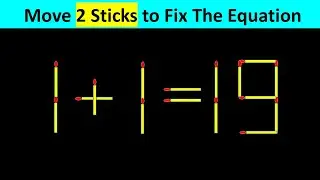 Matchstick Puzzle - Fix The Equation #matchstickpuzzle #simplylogical